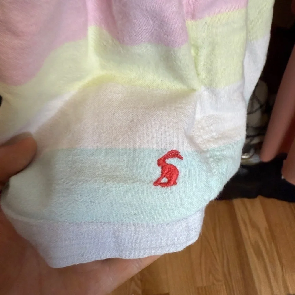 Joules White and Pink Dress